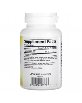 Natural Factors, кверцетин, в мицеллярной форме LipoMicel, 60 капсул с жидким содержимым